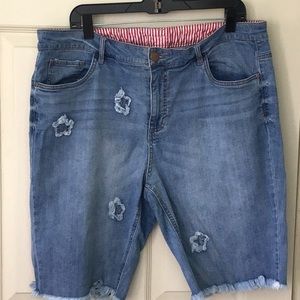 Jean shorts. Size 18. No stains.